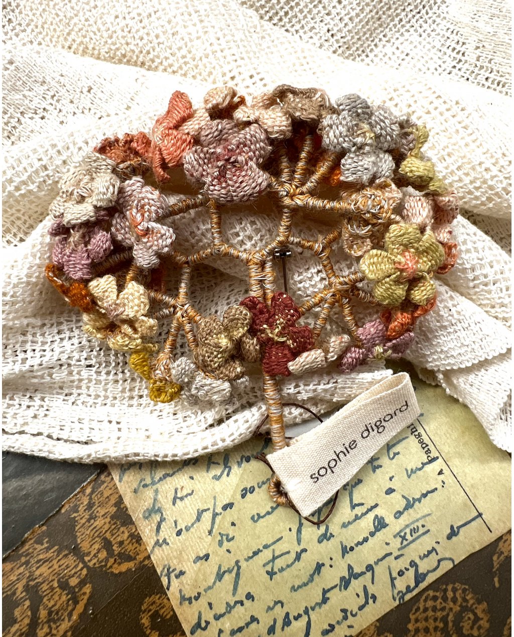 Sophie Digard | Flower Wreath Brooch | Rustica Sophie Digard | Flower Wreath Brooch | Rustica